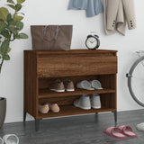 Scarpiera Rovere Fumo 70x36x60 cm in Legno truciolato