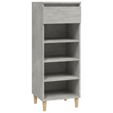 Scarpiera Grigio Cemento 40x36x105 cm in Legno truciolato