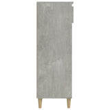 Scarpiera Grigio Cemento 40x36x105 cm in Legno truciolato