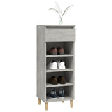 Scarpiera Grigio Cemento 40x36x105 cm in Legno truciolato