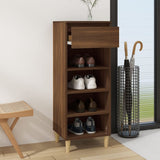 Scarpiera Rovere Marrone 40x36x105 cm in Legno truciolato