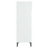 Scarpiera Bianco Lucido 40x36x105 cm in Legno truciolato