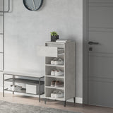 Scarpiera Grigio Cemento 40x36x105 cm in Legno truciolato