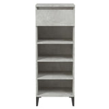 Scarpiera Grigio Cemento 40x36x105 cm in Legno truciolato