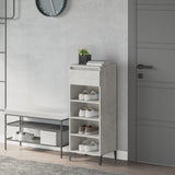 Scarpiera Grigio Cemento 40x36x105 cm in Legno truciolato