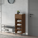 Scarpiera Rovere Marrone 40x36x105 cm in Legno truciolato