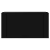 Scarpiera a Parete nero 70x35x38 cm Legno truciolato