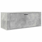 Scarpiera a Muro Grigio Cemento100x35x38cm in Legno truciolato