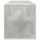 Scarpiera a Muro Grigio Cemento100x35x38cm in Legno truciolato