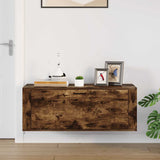 Scarpiera a Muro rovere fumo 100x35x38cm in Legno truciolato
