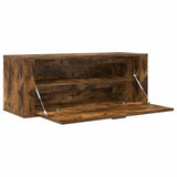 Scarpiera a Muro rovere fumo 100x35x38cm in Legno truciolato