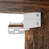 Scarpiera a Muro rovere fumo 100x35x38cm in Legno truciolato