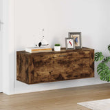 Scarpiera a Muro rovere fumo 100x35x38cm in Legno truciolato