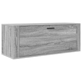 Scarpiera a Muro Grigio Sonoma 100x35x38cm in Legno truciolato