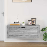 Scarpiera a Muro Grigio Sonoma 100x35x38cm in Legno truciolato
