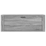Scarpiera a Muro Grigio Sonoma 100x35x38cm in Legno truciolato