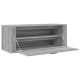 Scarpiera a Muro Grigio Sonoma 100x35x38cm in Legno truciolato