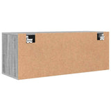 Scarpiera a Muro Grigio Sonoma 100x35x38cm in Legno truciolato
