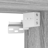 Scarpiera a Muro Grigio Sonoma 100x35x38cm in Legno truciolato