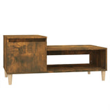 Tavolino da Salotto Rovere Fumo 100x50x45 cm Legno truciolato