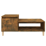 Tavolino da Salotto Rovere Fumo 100x50x45 cm Legno truciolato