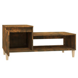 Tavolino da Salotto Rovere Fumo 100x50x45 cm Legno truciolato