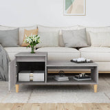 Tavolino da Salotto grigio sonoma 100x50x45cm Legno truciolato
