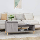 Tavolino da Salotto grigio sonoma 100x50x45cm Legno truciolato
