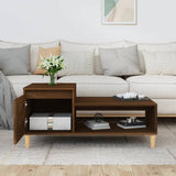 Tavolino da Salotto Rovere Marrone100x50x45cm Legno truciolato