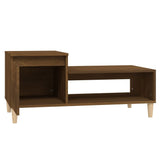 Tavolino da Salotto Rovere Marrone100x50x45cm Legno truciolato