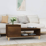 Tavolino da Salotto Rovere Marrone100x50x45cm Legno truciolato