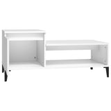 Tavolino da Salotto Bianco 100x50x45 cm in Legno truciolato