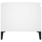 Tavolino da Salotto Bianco 100x50x45 cm in Legno truciolato