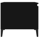 Tavolino da Salotto Nero 100x50x45 cm in Legno truciolato