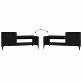 Tavolino da Salotto Nero 100x50x45 cm in Legno truciolato