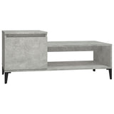 Tavolino Salotto Grigio Cemento 100x50x45 cm Legno truciolato