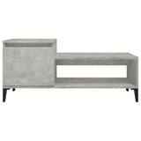 Tavolino Salotto Grigio Cemento 100x50x45 cm Legno truciolato