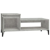 Tavolino Salotto Grigio Cemento 100x50x45 cm Legno truciolato
