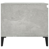 Tavolino Salotto Grigio Cemento 100x50x45 cm Legno truciolato