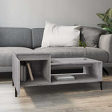 Tavolino da Salotto grigio sonoma 100x50x45cm Legno truciolato