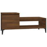 Tavolino da Salotto Rovere Marrone100x50x45cm Legno truciolato