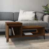 Tavolino da Salotto Rovere Marrone100x50x45cm Legno truciolato