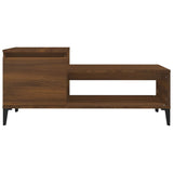 Tavolino da Salotto Rovere Marrone100x50x45cm Legno truciolato