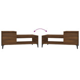 Tavolino da Salotto Rovere Marrone100x50x45cm Legno truciolato