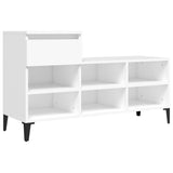 Scarpiera Bianca 102x36x60 cm in Legno truciolato
