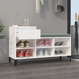 Scarpiera Bianca 102x36x60 cm in Legno truciolato