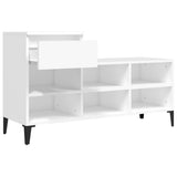 Scarpiera Bianca 102x36x60 cm in Legno truciolato