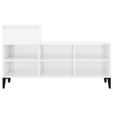 Scarpiera Bianco Lucido 102x36x60 cm in Legno truciolato