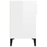 Scarpiera Bianco Lucido 102x36x60 cm in Legno truciolato