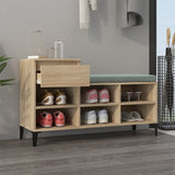 Scarpiera Rovere Sonoma 102x36x60 cm in Legno truciolato